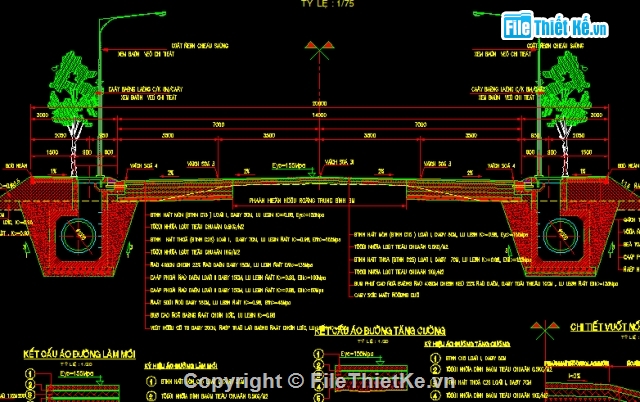 mẫu đường,đường nội thị,đường rộng 20m dạng 1